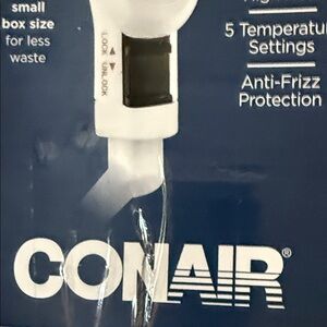 Conair White Hair Dryer with Anti-Frizz Protection